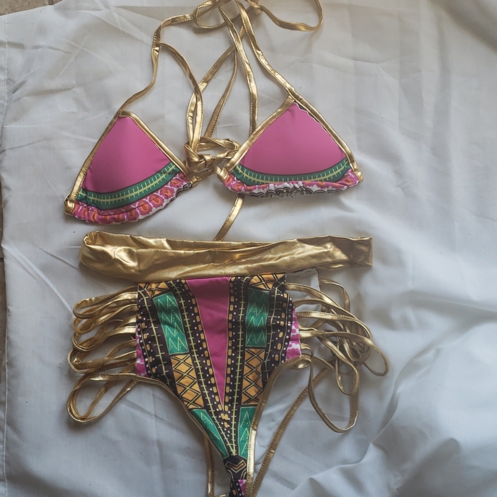 Tribal print bikini